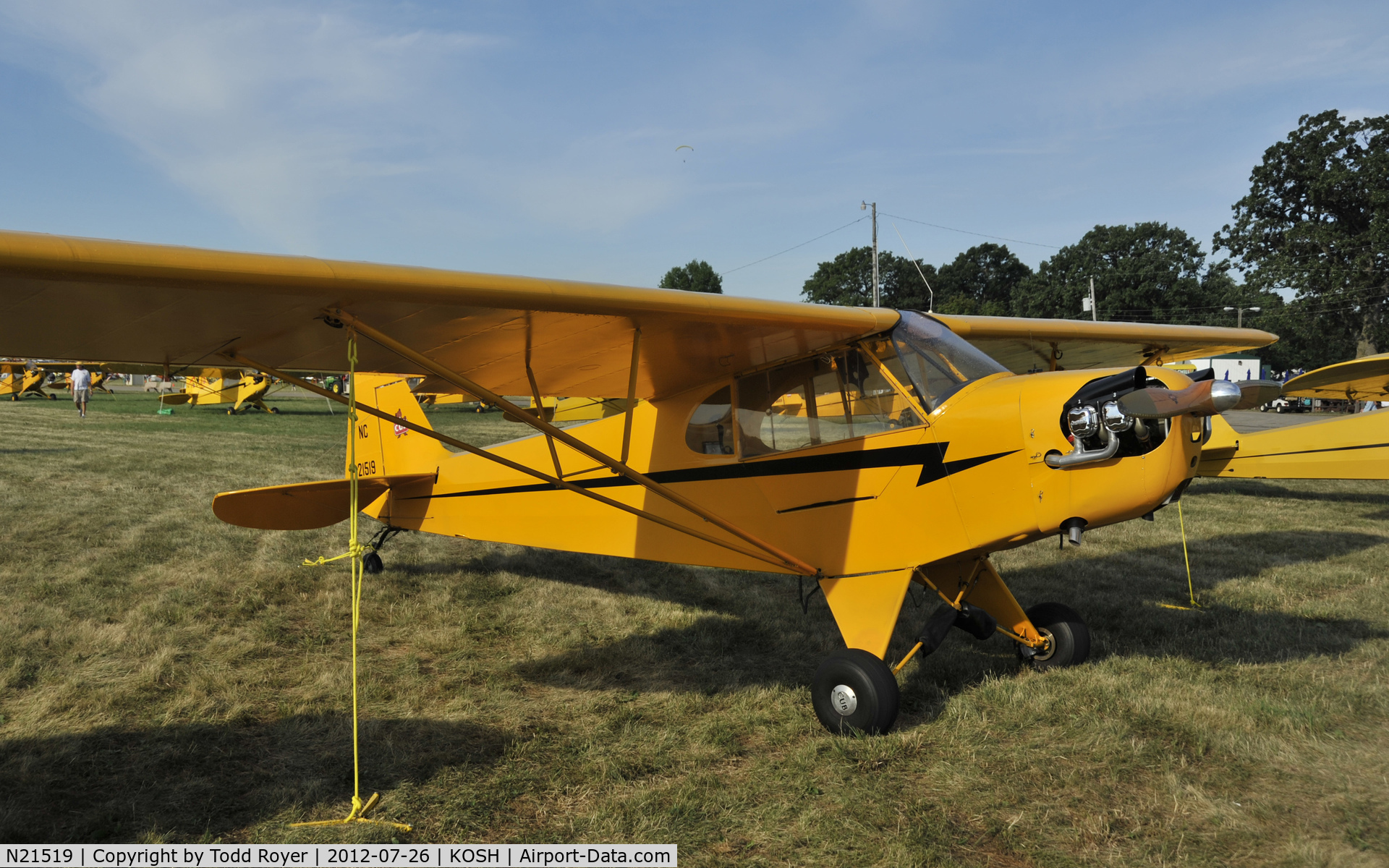 N21519, 1938 Piper J3C-65 Cub Cub C/N 2350, Airventure 2012