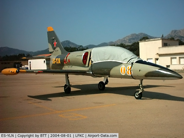 ES-YLN, Aero L-39C Albatros C/N 533637, Now displayed at Sion (Swizerland) on the parking of Heli Alps