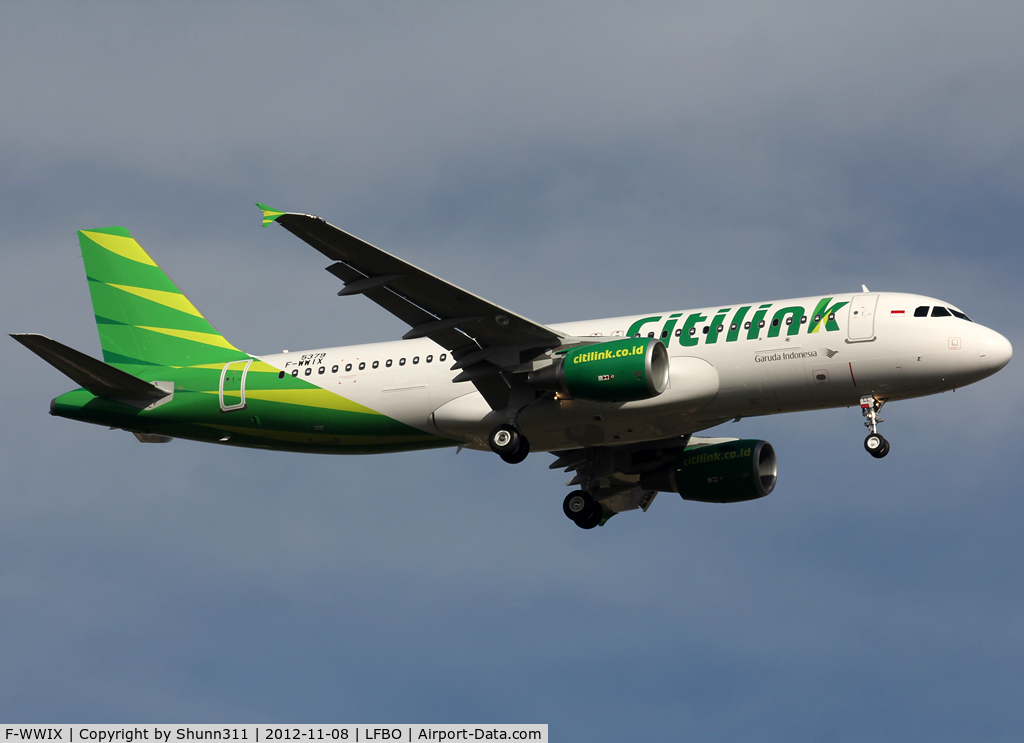 F-WWIX, 2012 Airbus A320-214 C/N 5379, C/n 5379 - To be PK-GLL