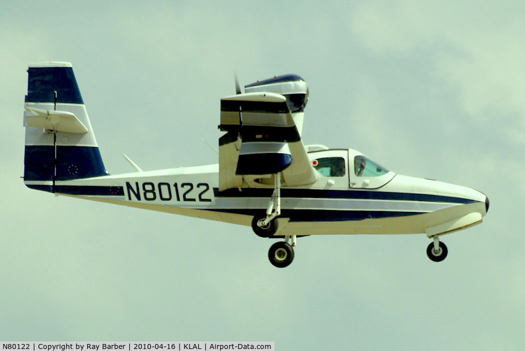N80122, 1981 Consolidated Aeronautics Inc. LAKE LA-4-200 C/N 1069, Lake LA-4 200 Buccaneer [1069] Lakeland-Linder~N 16/04/2010