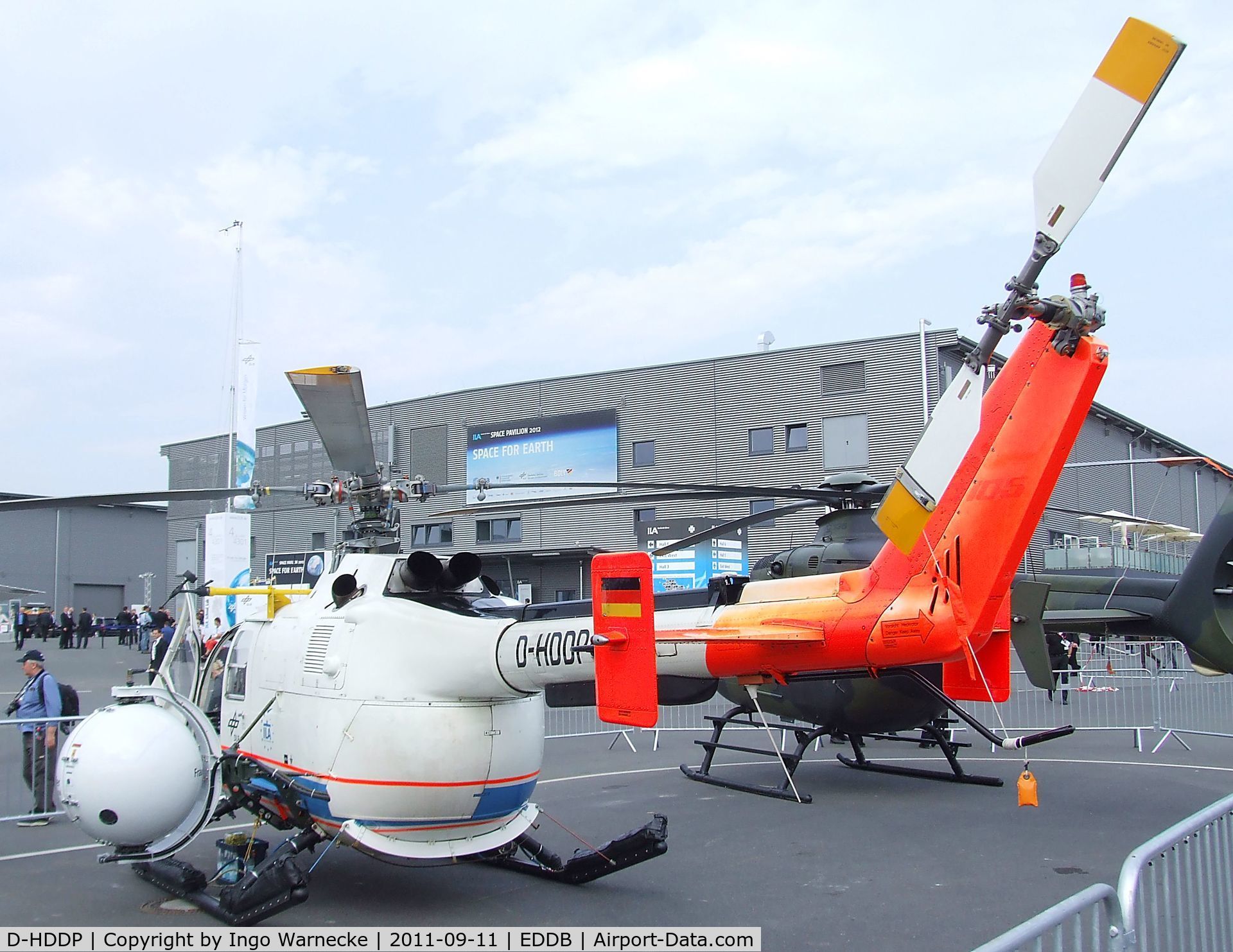 D-HDDP, 1973 MBB Bo.105C C/N S-123, MBB Bo 105C of the DLR at the ILA 2012, Berlin