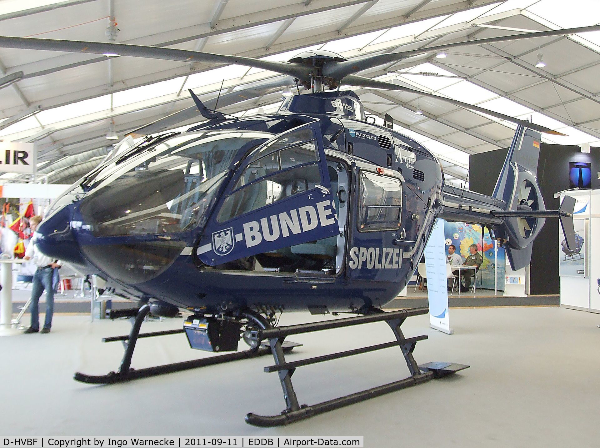 D-HVBF, Eurocopter EC-135T-2i C/N 0171, Eurocopter EC135T-2i of the German federal police(Bundespolizei) at the ILA 2012, Berlin