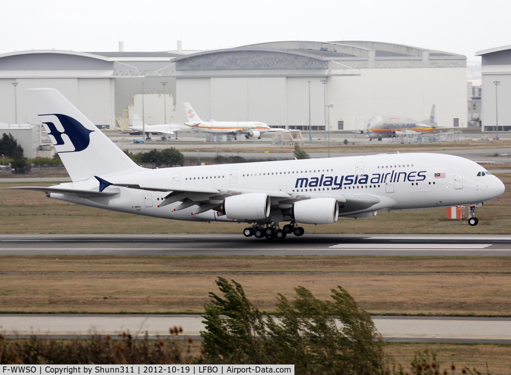 F-WWSO, 2012 Airbus A380-841 C/N 089, C/n 0089 - To be 9M-MND