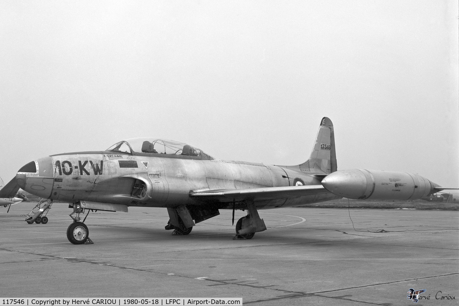 117546, 1951 Lockheed T-33A Shooting Star C/N 580-7691, JPO Creil 1980