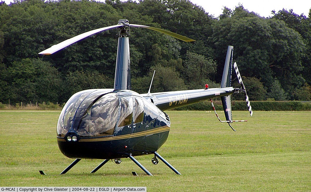 G-MCAI, 2004 Robinson R44 Raven II C/N 10423, Originally owned to and currently with, Heli Air Ltd in July 2004.