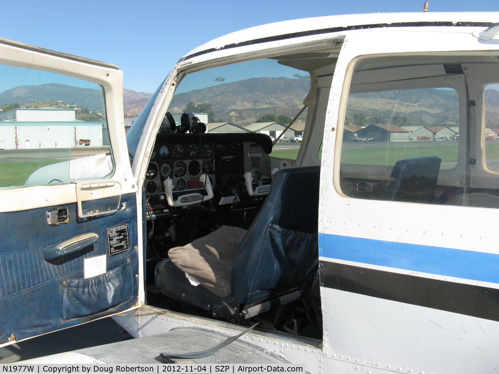 N1977W, 1974 Beech B19 Sport 150 C/N MB-655, 1974 Beech B19 SPORT 150, Lycoming O-320-E2C 150 Hp, panel, this 4 seat model has doors on both sides.