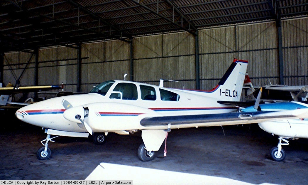 I-ELCA, Beech 95-B55 Baron Baron C/N TC-540, Beech 95-B55 Baron [TC-540] Locarno~HB 27/09/1984