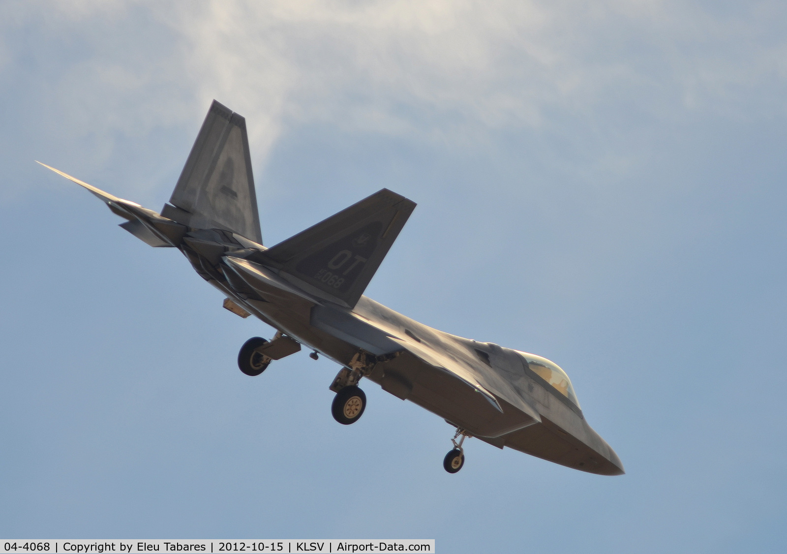 04-4068, 2004 Lockheed Martin F-22A Raptor C/N 4068, Taken over Nellis Air Force Base, Nevada.