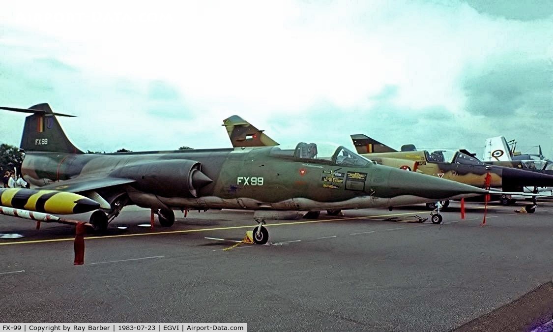 FX-99, 1965 Lockheed F-104G Starfighter C/N 683D-9172, Lockheed F-104G Starfighter [683-9172] RAF Greenham Common~G 23/07/1983.