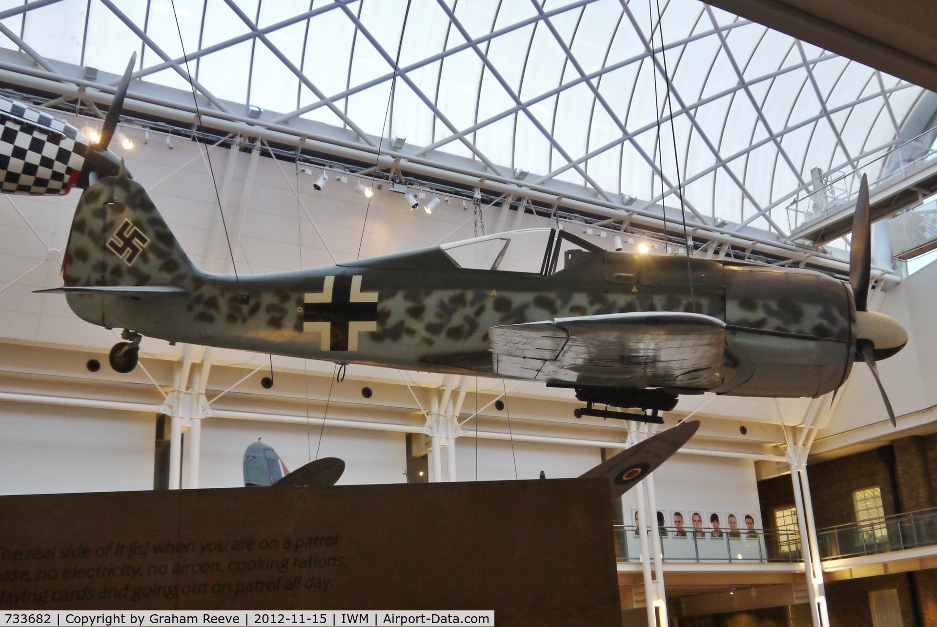 733682, 1944 Focke-Wulf Fw-190A-8 C/N 733682, On display at the Imperial War Museum London.