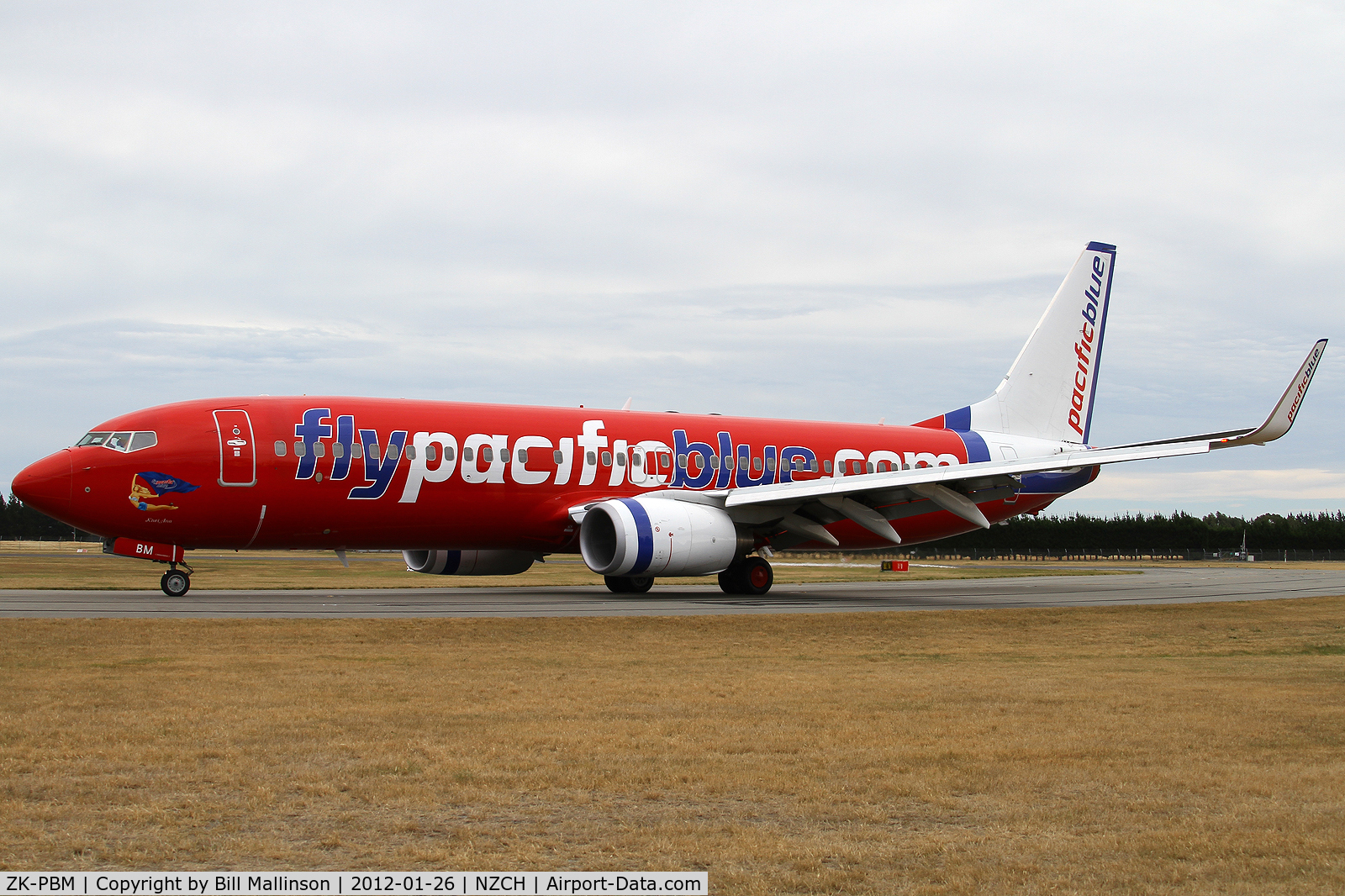 ZK-PBM, 2008 Boeing 737-8FE C/N 36601, taxi from 29