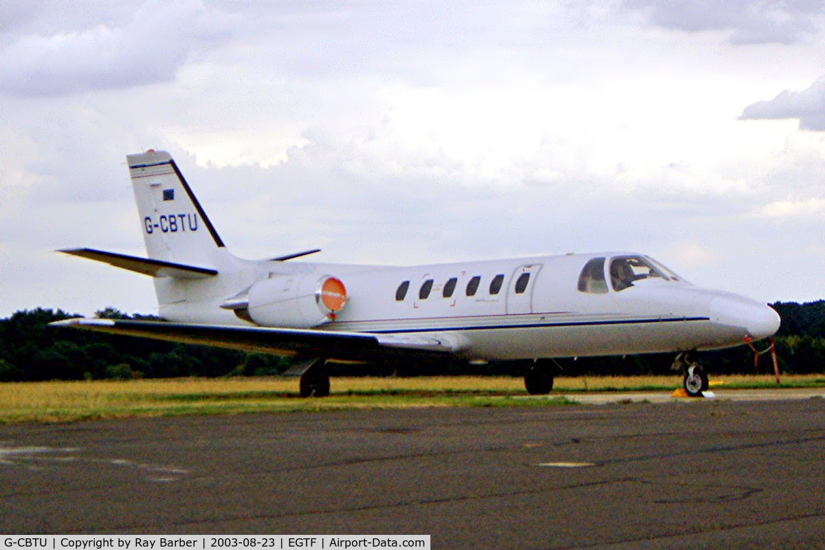G-CBTU, 1989 Cessna 550 Citation II C/N 550-0601, Cessna 550 Citation II [550-0601] Fairoaks~G 23/08/2003