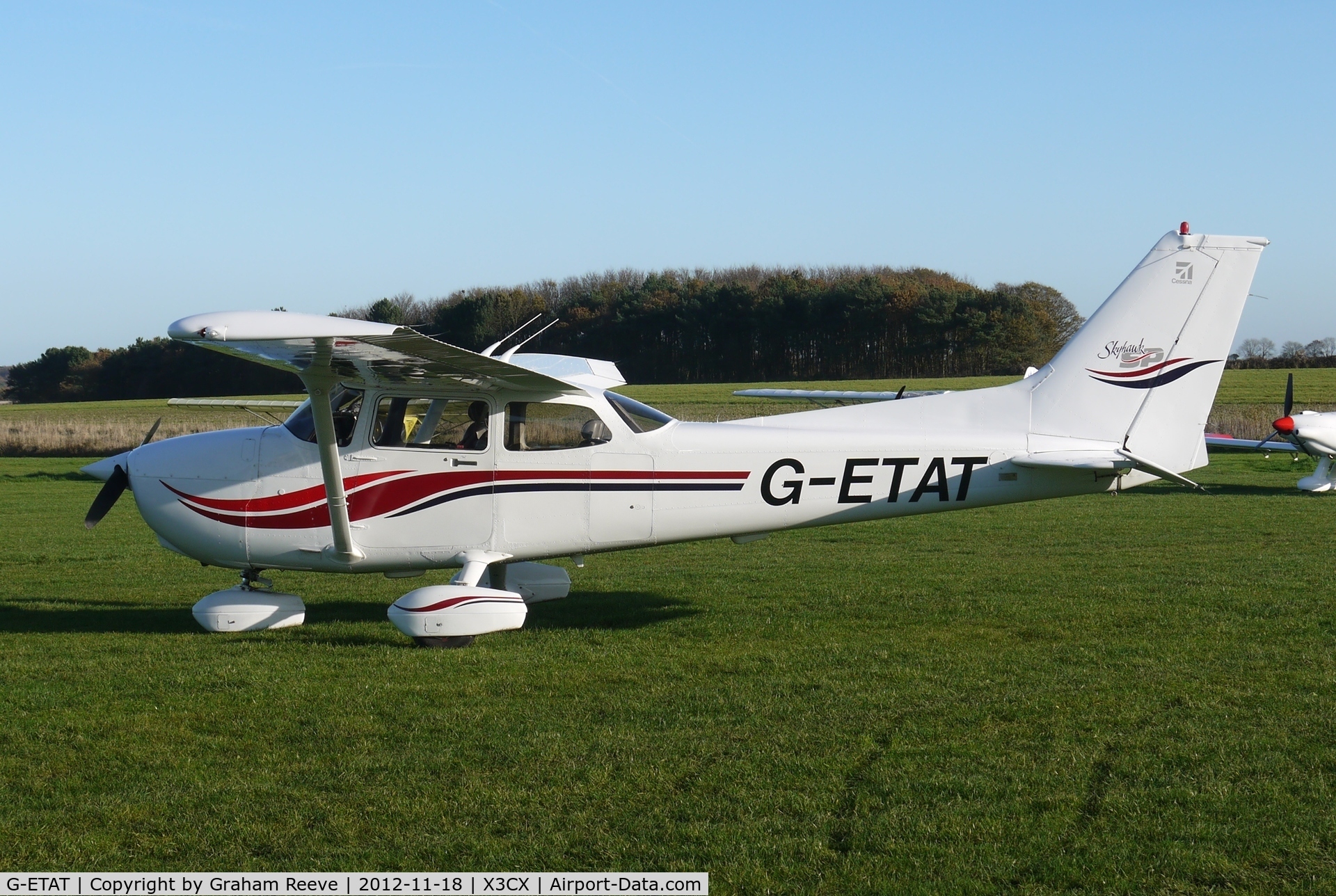 G-ETAT, 2000 Cessna 172S Skyhawk SP C/N 172S8674, Parked at Northrepps.