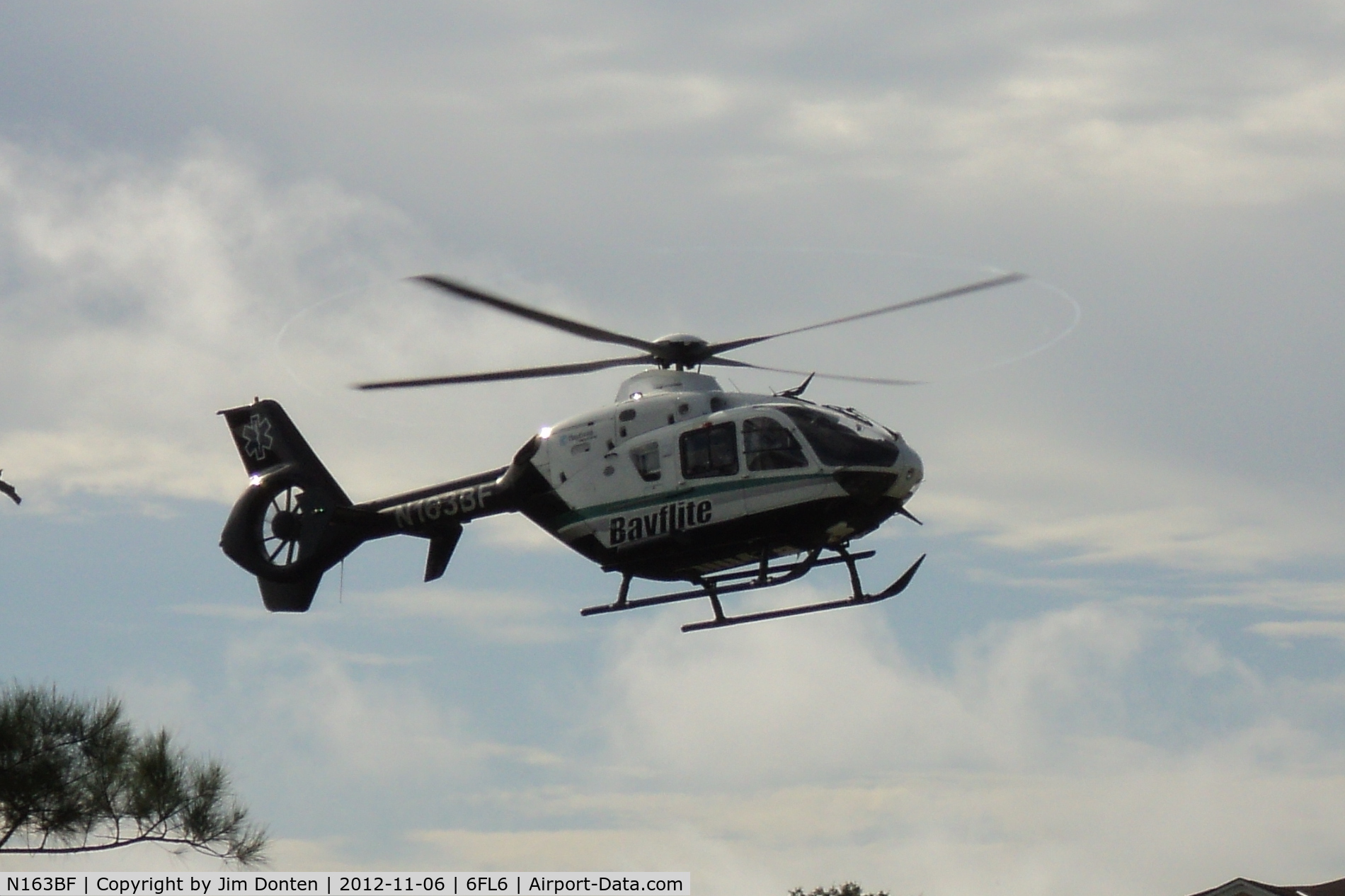 N163BF, Eurocopter EC-135P-2+ C/N 0671, Bayflite 2 lands at SCFD Station 5
