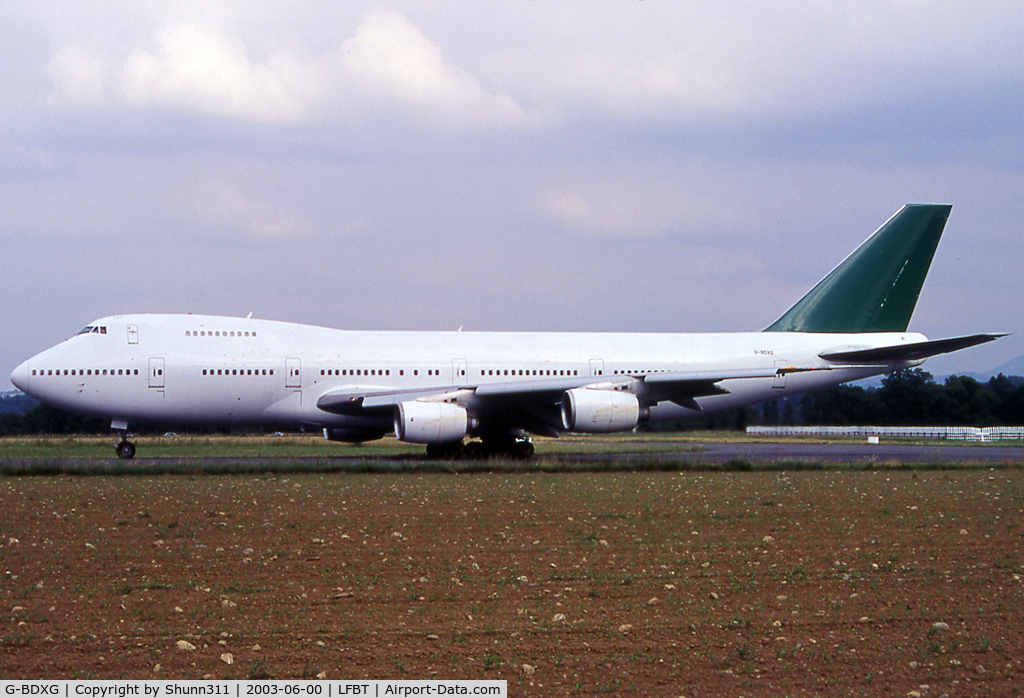 G-BDXG, 1977 Boeing 747-236B C/N 21536, Ready for take off rwy 02 in basic Saudi Arabian c/s without titles...
