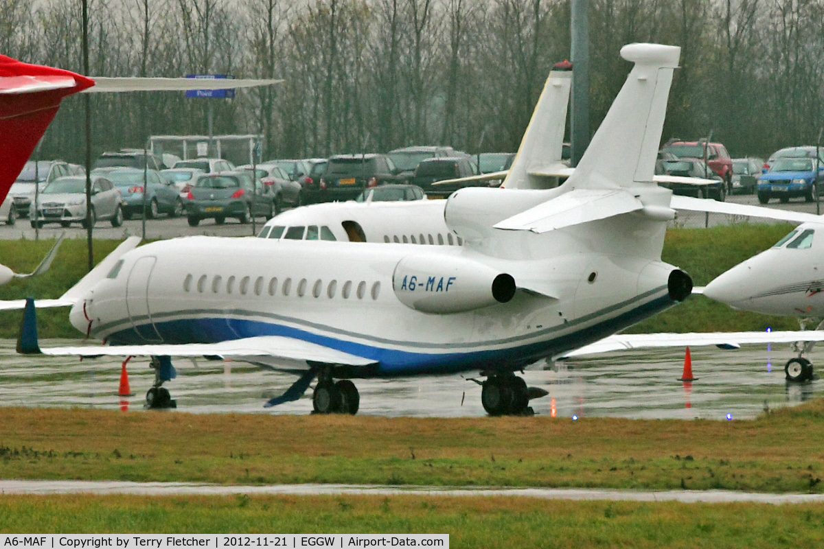 A6-MAF, 2007 Dassault Falcon 900EX C/N 183, 2007 Dassault Falcon 900EX, c/n: 183 at Luton