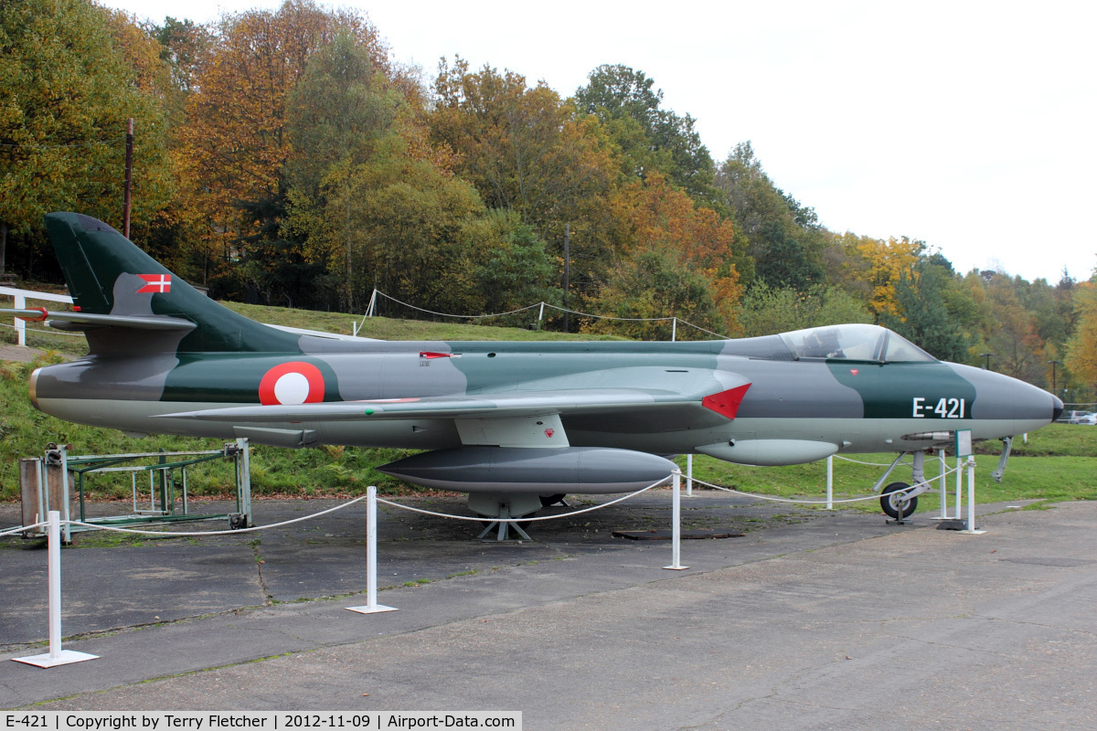 E-421, Hawker Hunter F.51 C/N 41H/680280, Hawker Hunter F.51, c/n: 41H-680280 at Brooklands Museum
