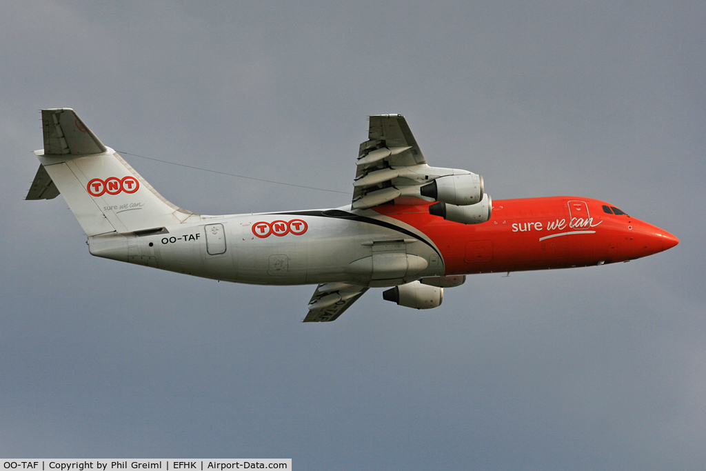 OO-TAF, 1990 British Aerospace BAe-146-300QT Quiet Trader C/N E3186, Taken at EFHK.