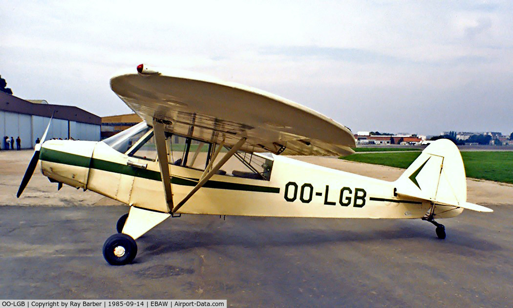 OO-LGB, 1951 Piper L-18C Super Cub (PA-18-95) C/N 18-2060, Piper PA-18-95 Super Cub [18-2060] Antwerp~OO 14/09/1985