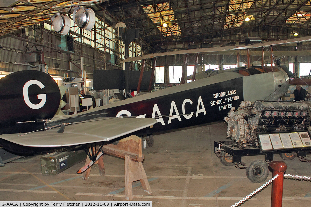 G-AACA, Avro 504K Replica C/N BAPC.177, Avro 504K Replica, c/n: BAPC.177 at Brooklands Museum