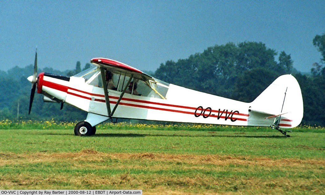 OO-VVC, 1965 Piper PA-18-150 Super Cub C/N 18-8286, Piper PA-18-150 [18-8286] Schaffen-Diest~OO 12/08/2000