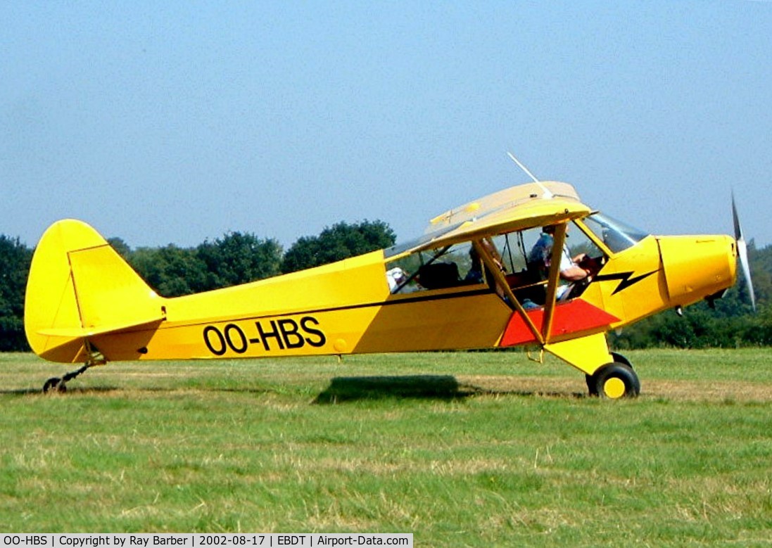 OO-HBS, Piper L-18C Super Cub (PA-18-95) C/N 18-1511, Piper L-18C-95 Super Cub [18-1511] Schaffen-Diest~OO 17/08/2002