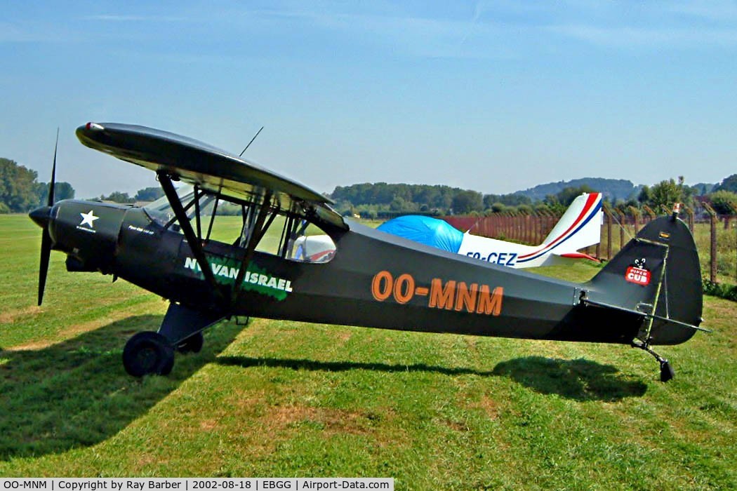 OO-MNM, 1979 Piper PA-18-150 Super Cub C/N 18-8009035, Piper PA-18-150 Super Cub [18-8009035] Geraardsbergen-Overboelare~OO 18/08/2002