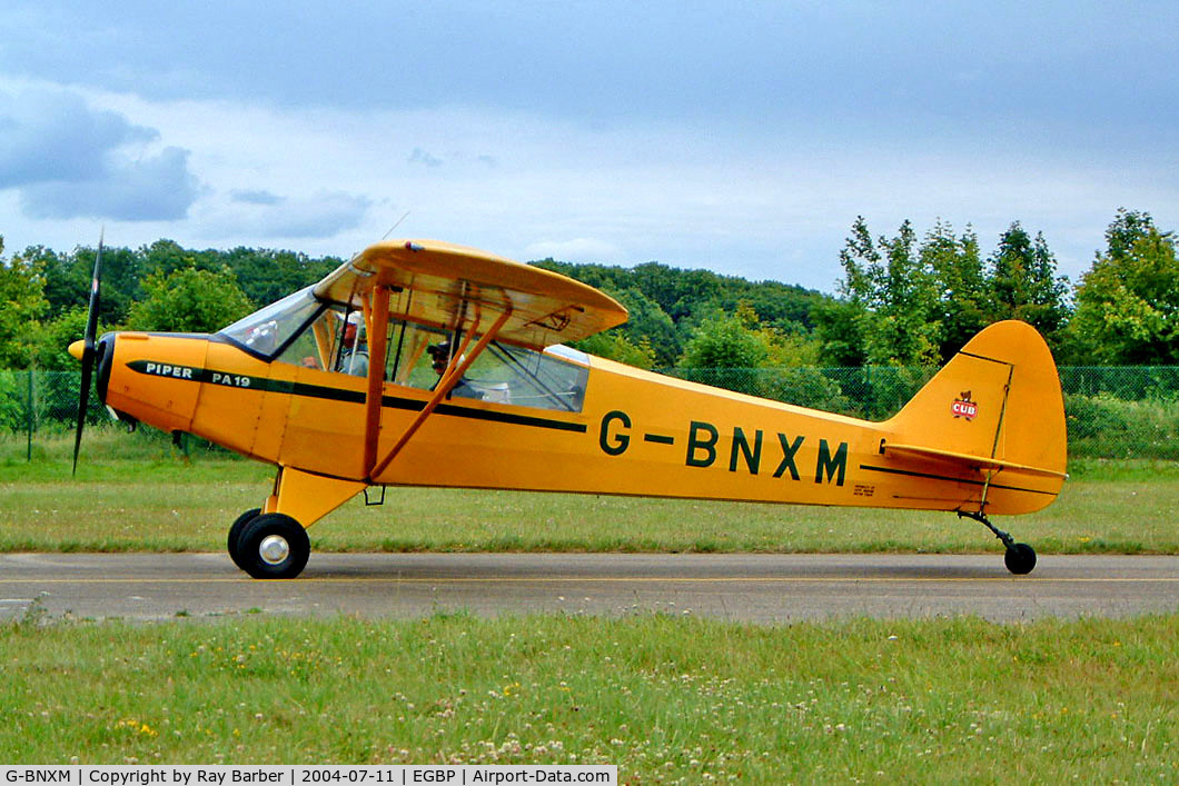G-BNXM, 1954 Piper L-21B Super Cub (PA-18-135) C/N 18-4019, Piper L-21B-135 Super Cub [18-4019] Kemble~G 11/07/2004