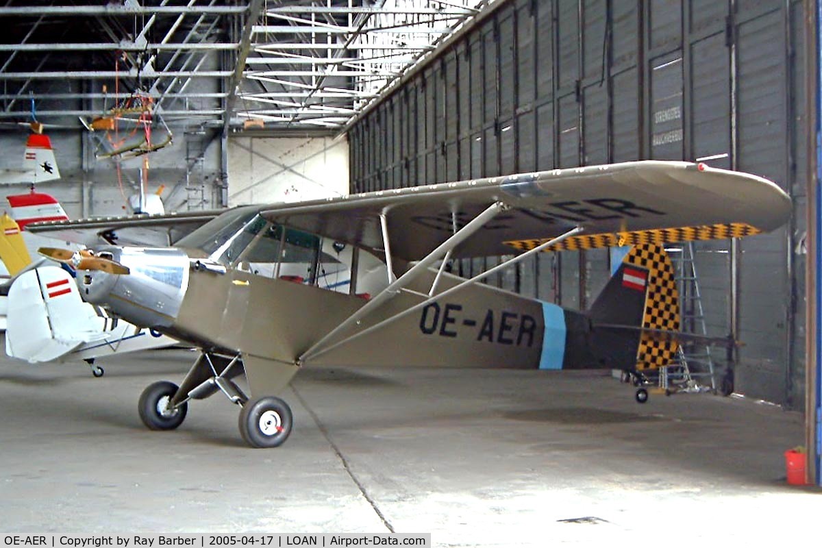 OE-AER, Piper PA-18-95 Super Cub Super Cub C/N 18-5587, Piper PA-18-95 Super Cub [18-5587] Weiner-Neustadt Ost~OE 17/04/2005