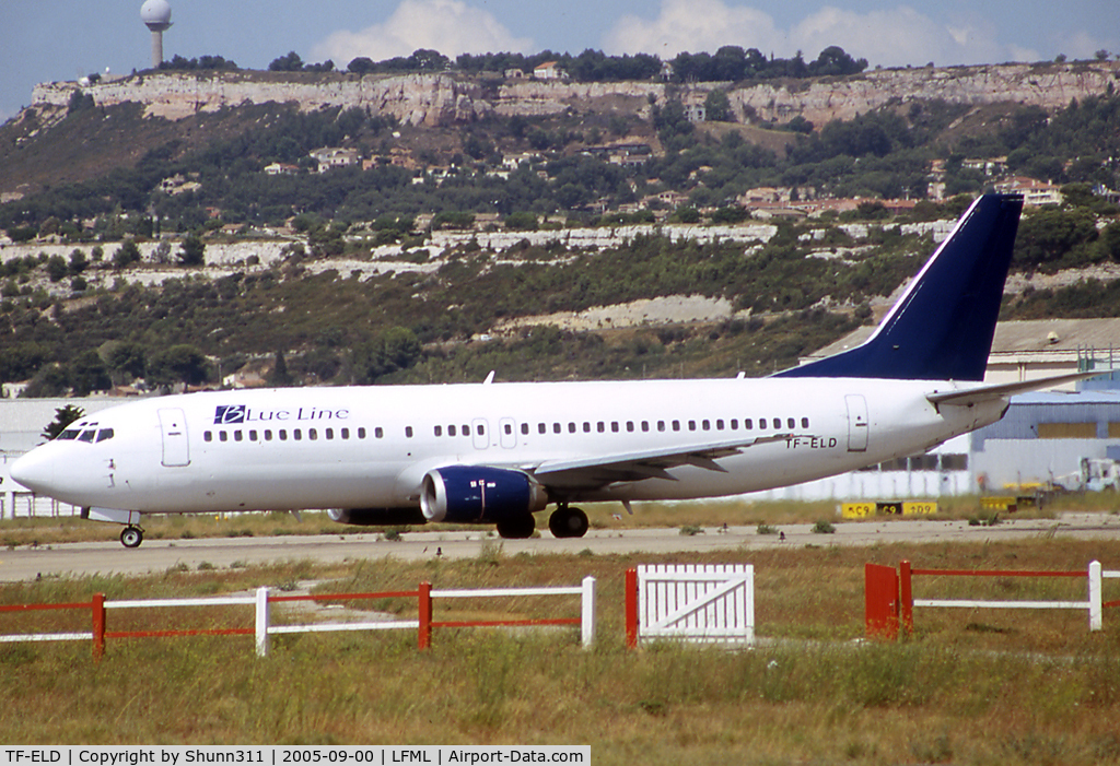 TF-ELD, 1989 Boeing 737-46B C/N 24124, Lining up rwy 31R for departure...