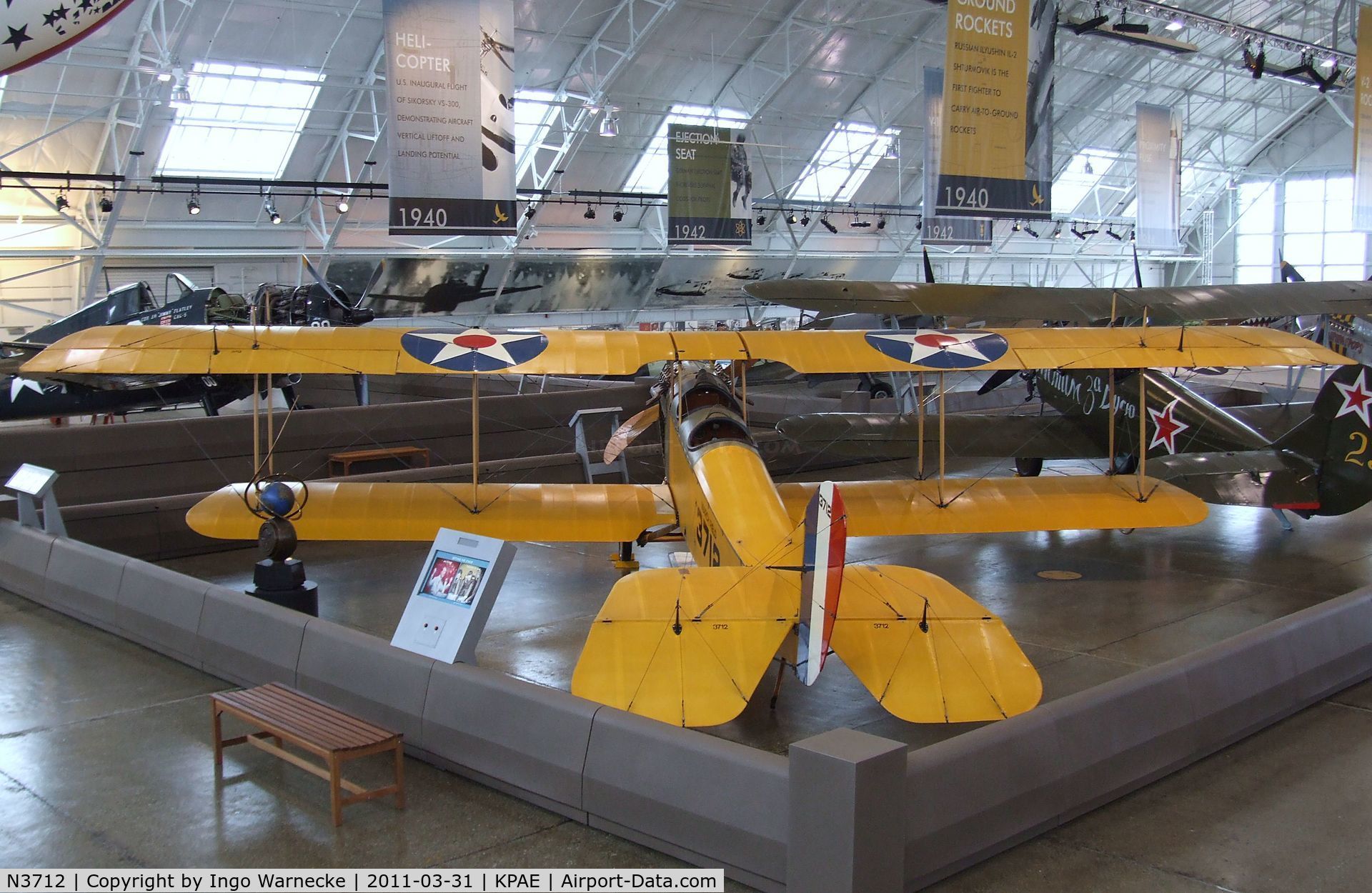 N3712, 1918 Curtiss JN-4D Jenny C/N 3712, Curtiss JN-4D at the Flying Heritage Collection, Everett WA