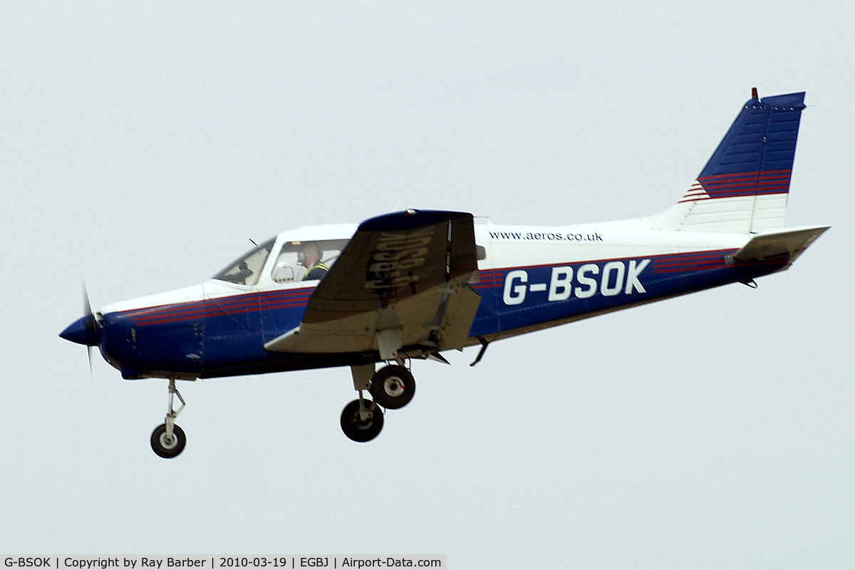 G-BSOK, 1977 Piper PA-28-161 Warrior ll C/N 28-7816191, Piper PA-28-161 Warrior II [28-7816191] Staverton~G 19/03/2010