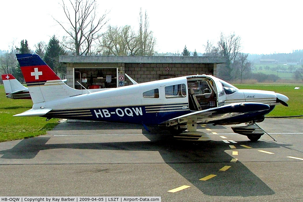 HB-OQW, 1975 Piper PA-28-181 Archer II. C/N 28-7690049, Piper PA-28-181 Cherokee Archer II [28-7690049] Lommis~HB 05/04/2009