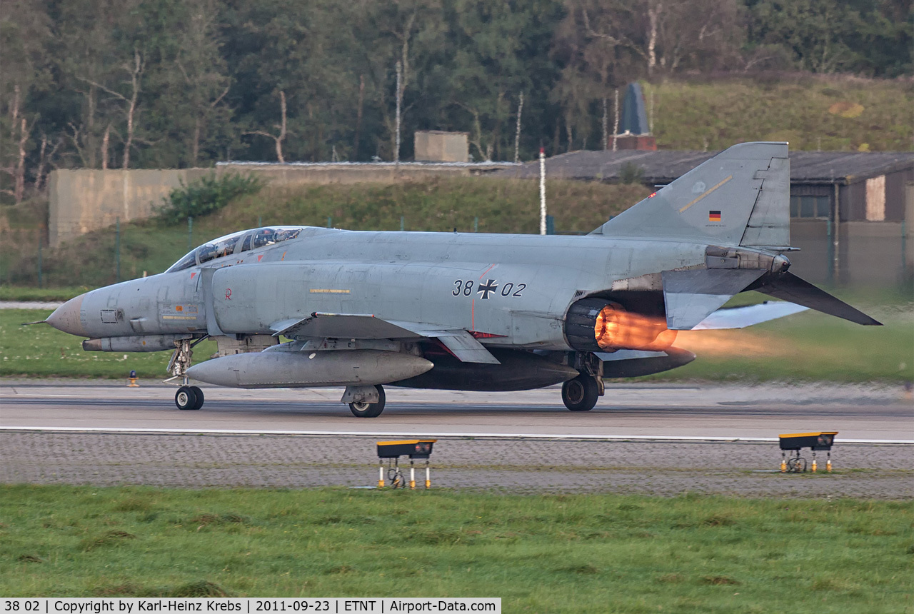 38 02, McDonnell Douglas F-4F Phantom II C/N 4611, ETNT Wittmundhafen, Germany