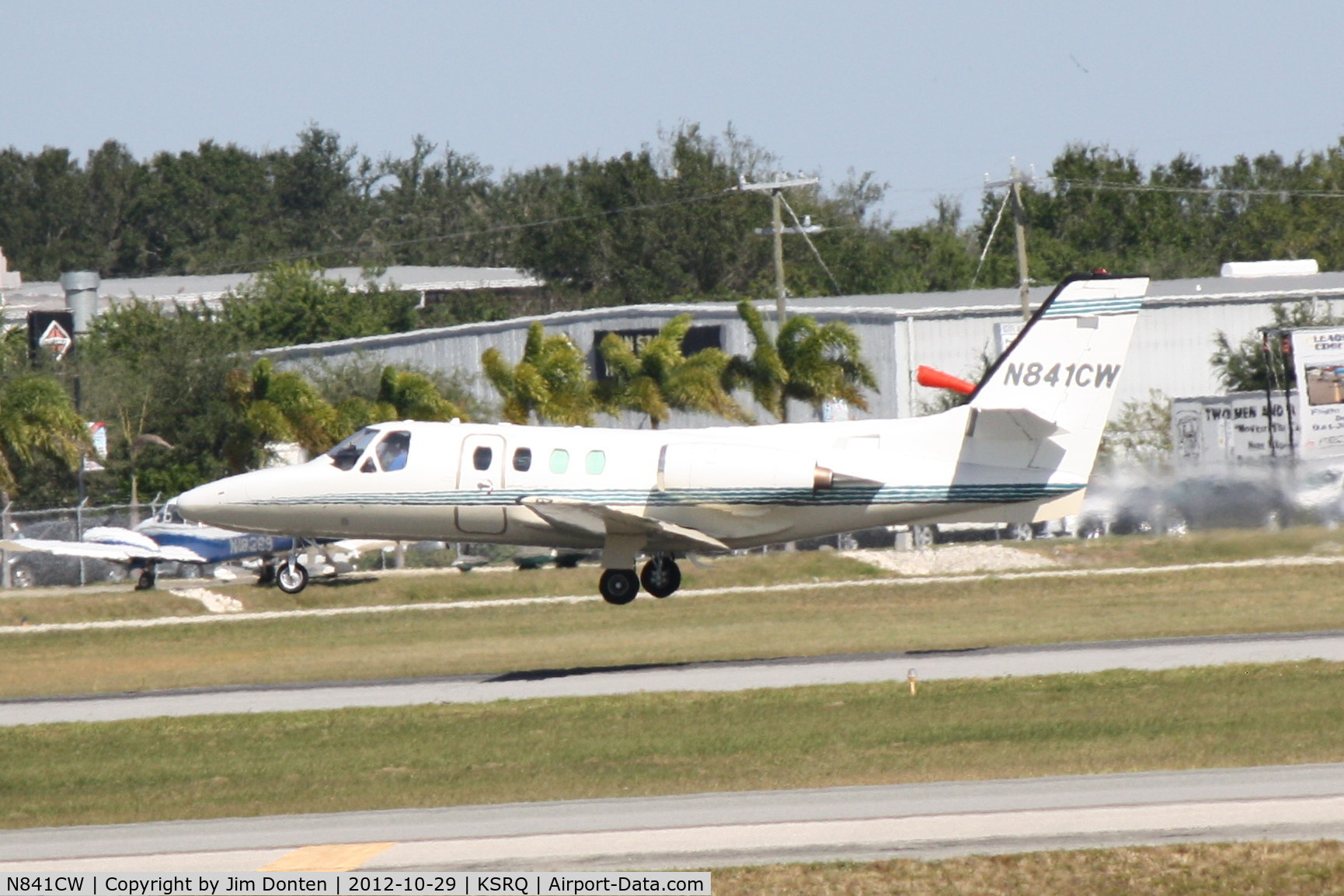 N841CW, 1978 Cessna 501 Citation I/SP C/N 501-0134, Cessna Citation (N841CW) departs Sarasota-Bradenton International Airport enroute to Okeechobee County Airport