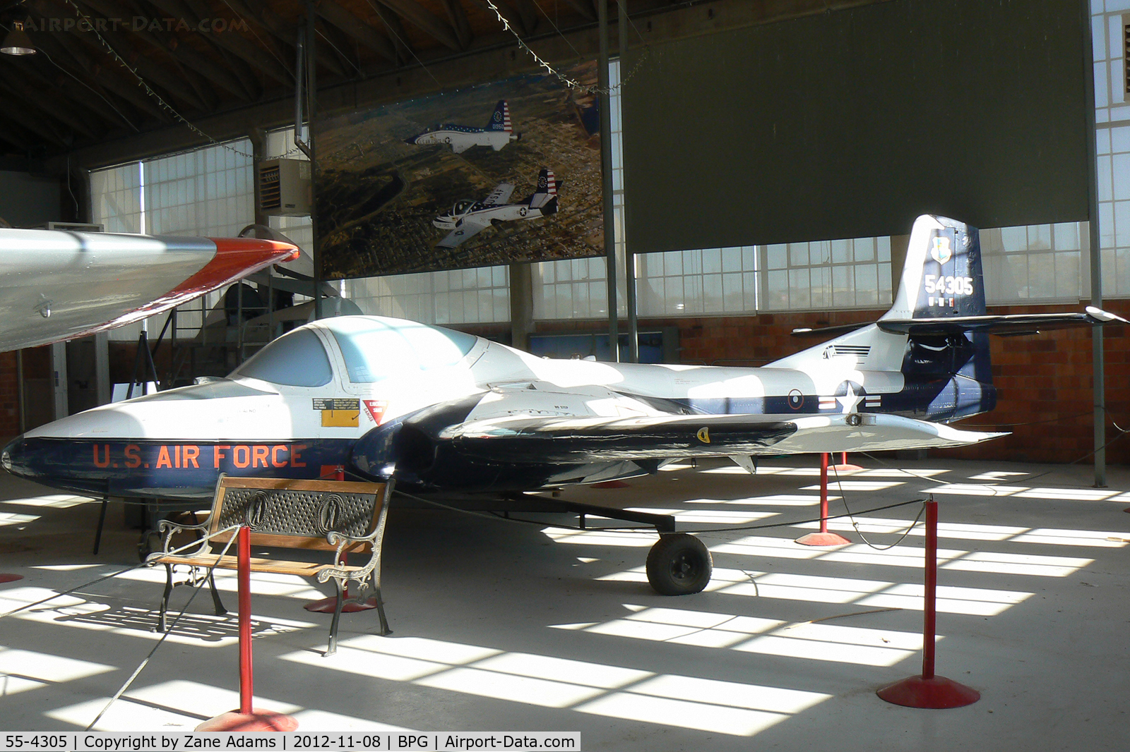 55-4305, 1955 Cessna T-37B Tweety Bird C/N 14505, On display at the Hangar 25 Museum - Big Spring, TX