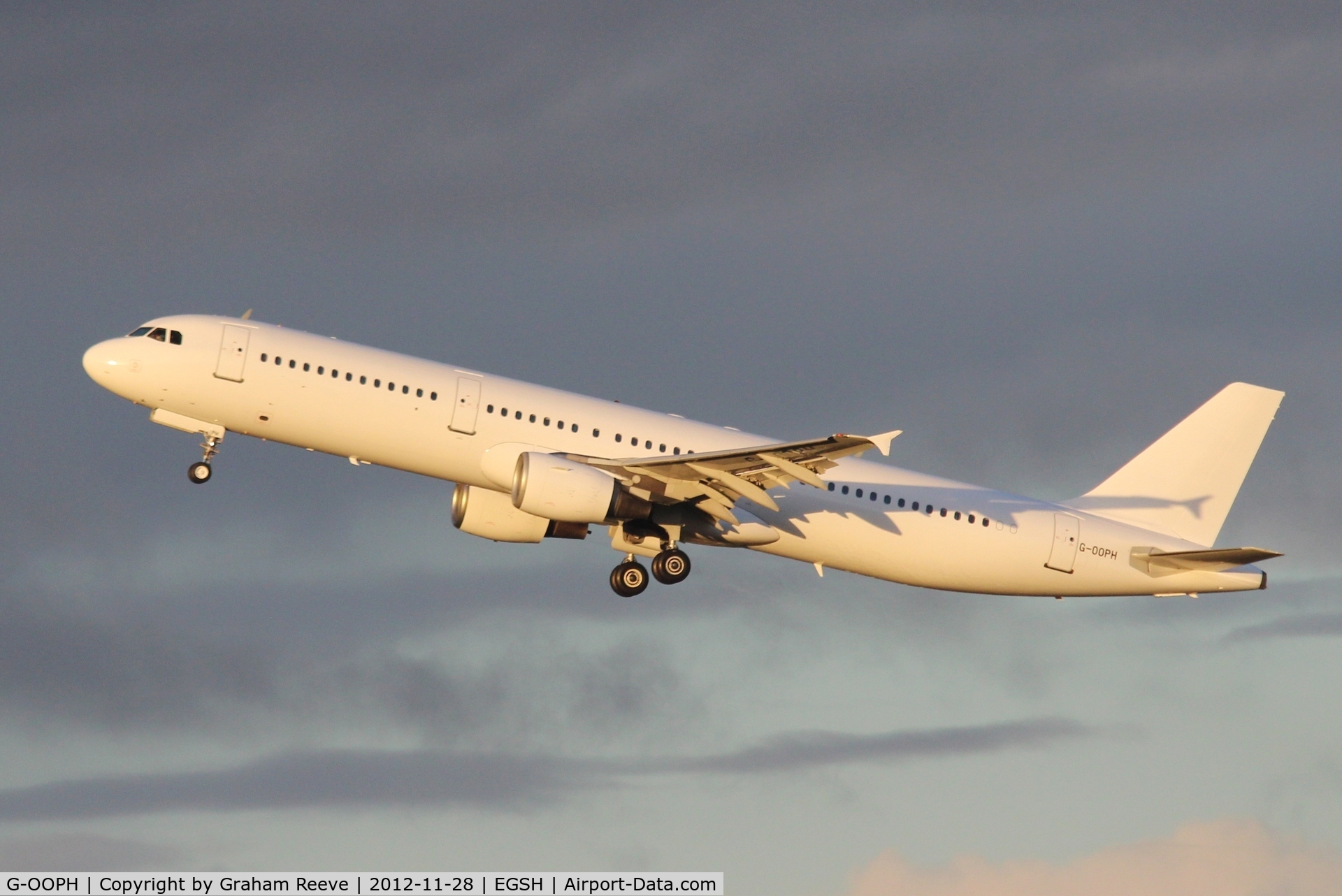 G-OOPH, 1998 Airbus A321-211 C/N 781, Fresh out of the paint shop in an all over white colour scheme.