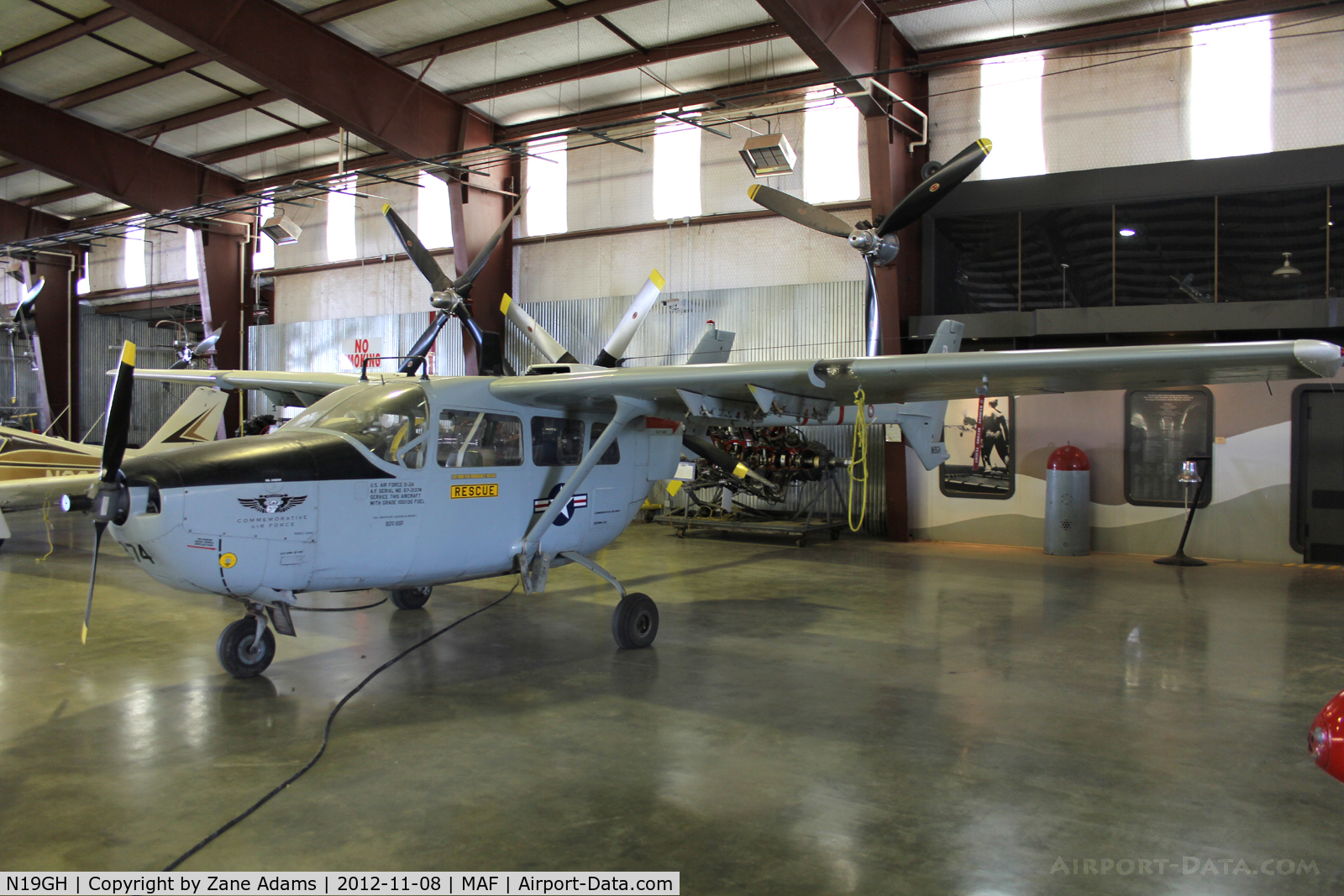 N19GH, 1967 Cessna O-2A Super Skymaster C/N 337M-0080, At the Commemorative Air Force hangar - Mildand, TX