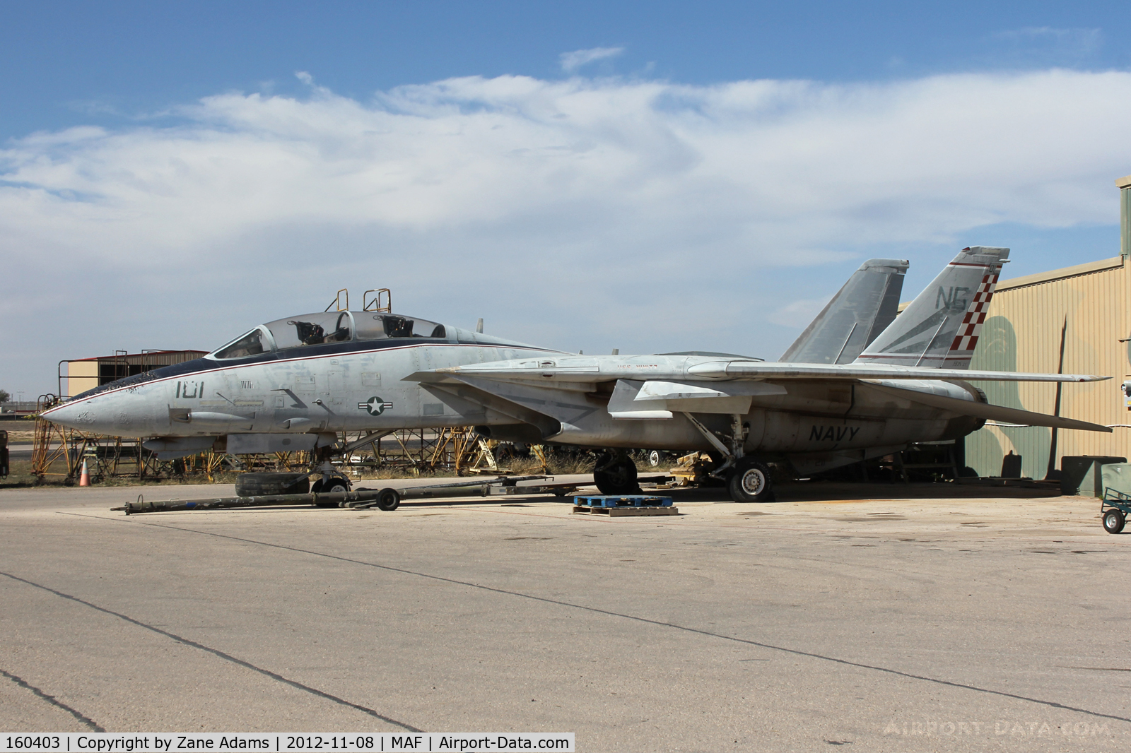 160403, Grumman F-14A Tomcat C/N 259, At the Commemorative Air Force hangar - Mildand, TX