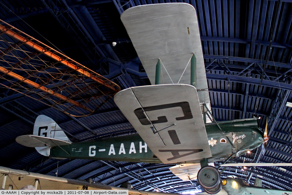 G-AAAH, 1928 De Havilland DH.60G Gipsy Moth C/N 804, Displayed Science Museum - London
