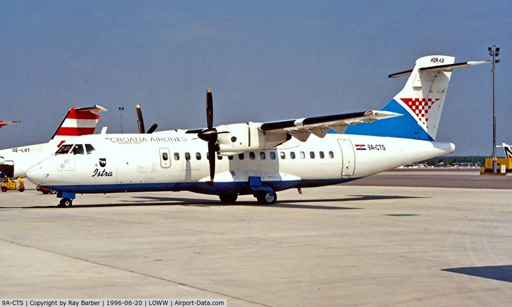 9A-CTS, 1993 ATR 42-310QC C/N 312, Aerospatiale ATR-42-310QC [312] (Croatia Airlines) Vienna~OE 20/06/1996