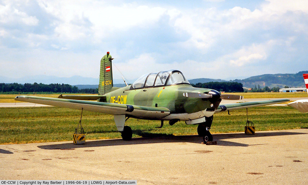 OE-CCW, Beechcraft XT-34A Mentor C/N G-2, Beech XT-34A Mentor [G-002] Graz~OE 19/06/1996