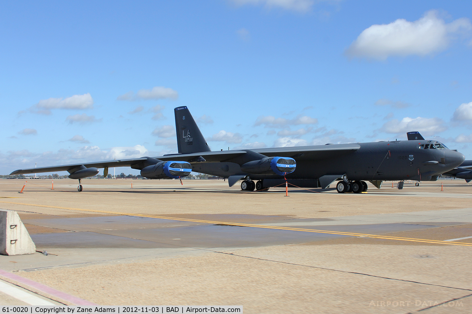 61-0020, 1961 Boeing B-52H Stratofortress C/N 464447, On the ramp at Barksdale AFB