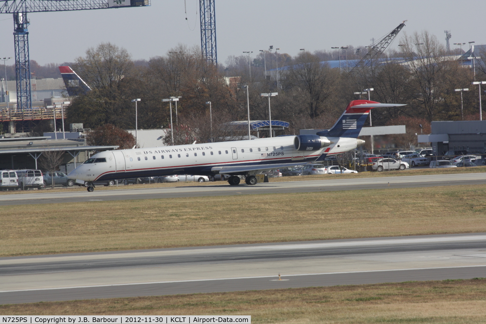 N725PS, 2005 Bombardier CRJ-701 (CL-600-2C10) Regional Jet C/N 10186, Charlotte, NC