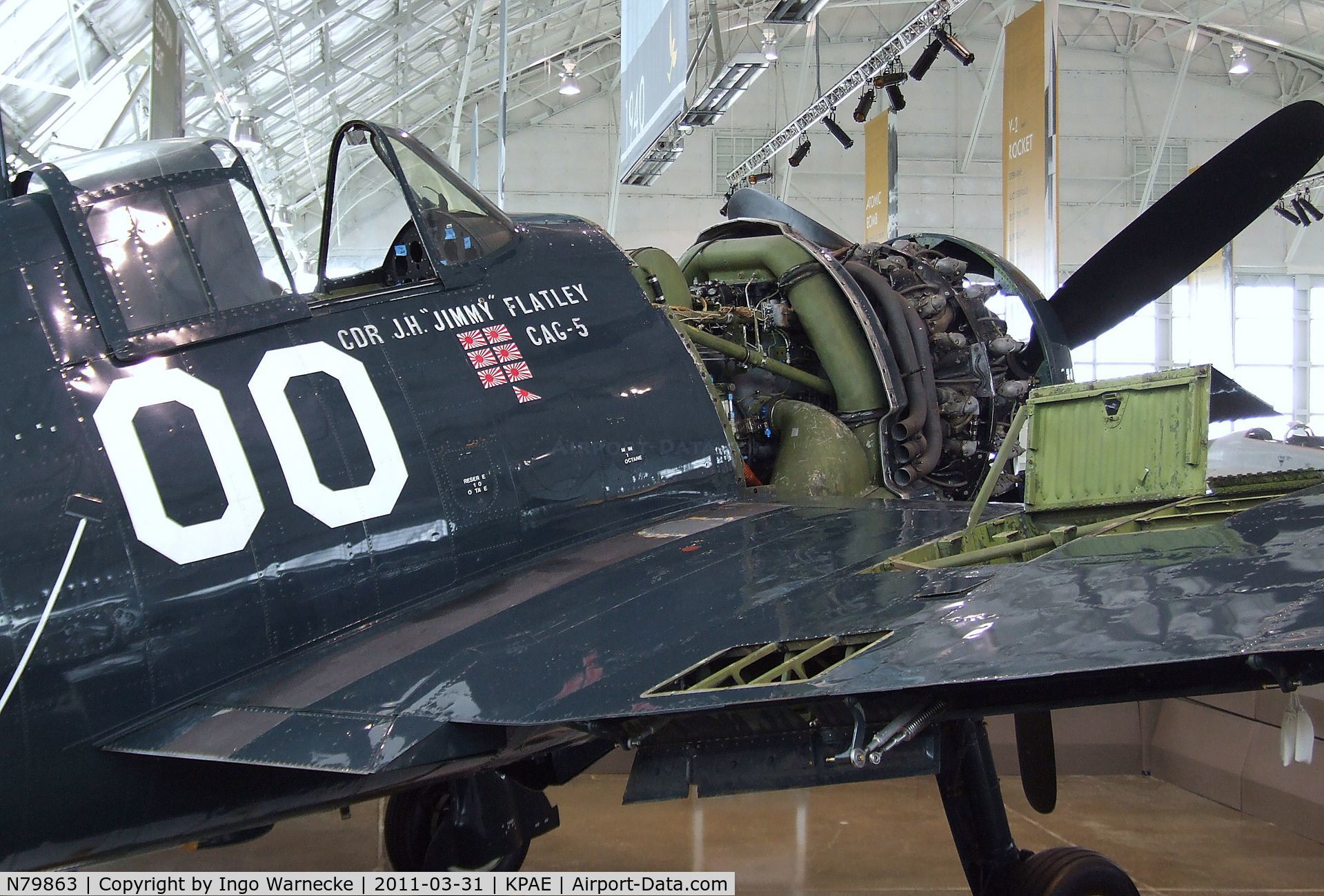 N79863, 1945 Grumman F6F-5 Hellcat C/N A-11008, Grumman F6F-5 Hellcat at the Flying Heritage Collection, Everett WA