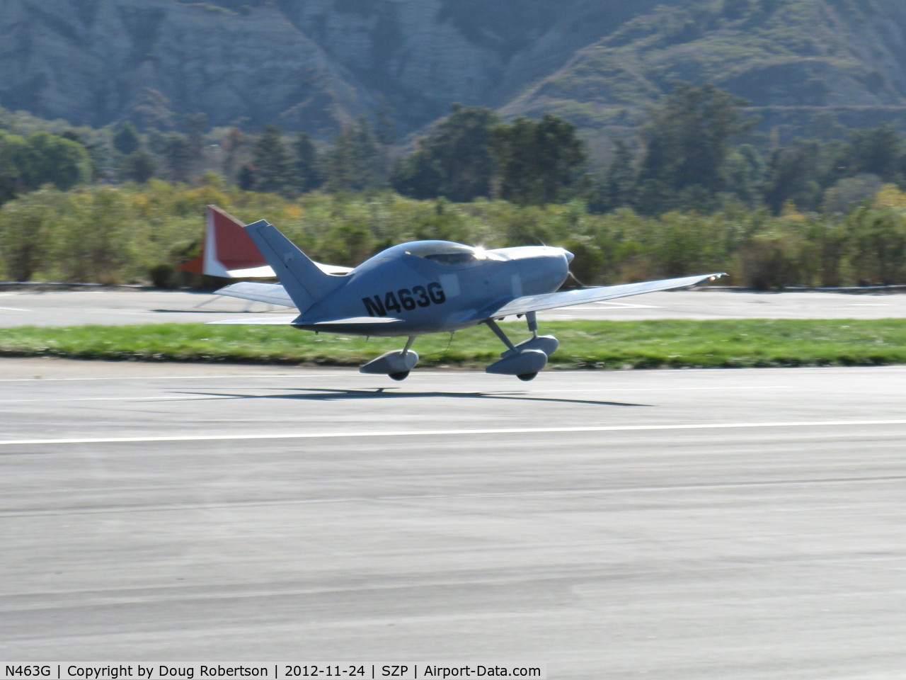 N463G, 2007 Questair Venture C/N 001, 2007 GRIFFIN SPECIAL Questair VENTURE SPIRIT, Continental IO-550-G 310 Hp, fixed-gear version, takeoff Rwy 22