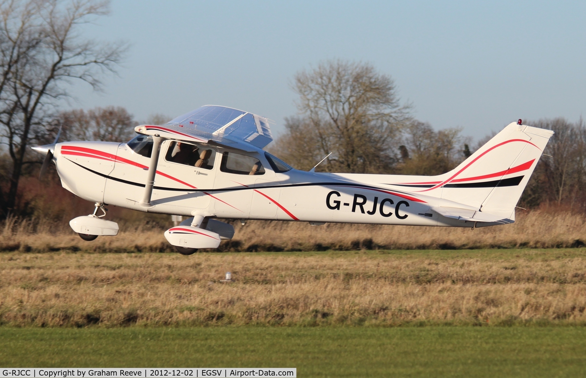 G-RJCC, 2007 Cessna 172SP Skyhawk C/N 172S10525, Just taken off.