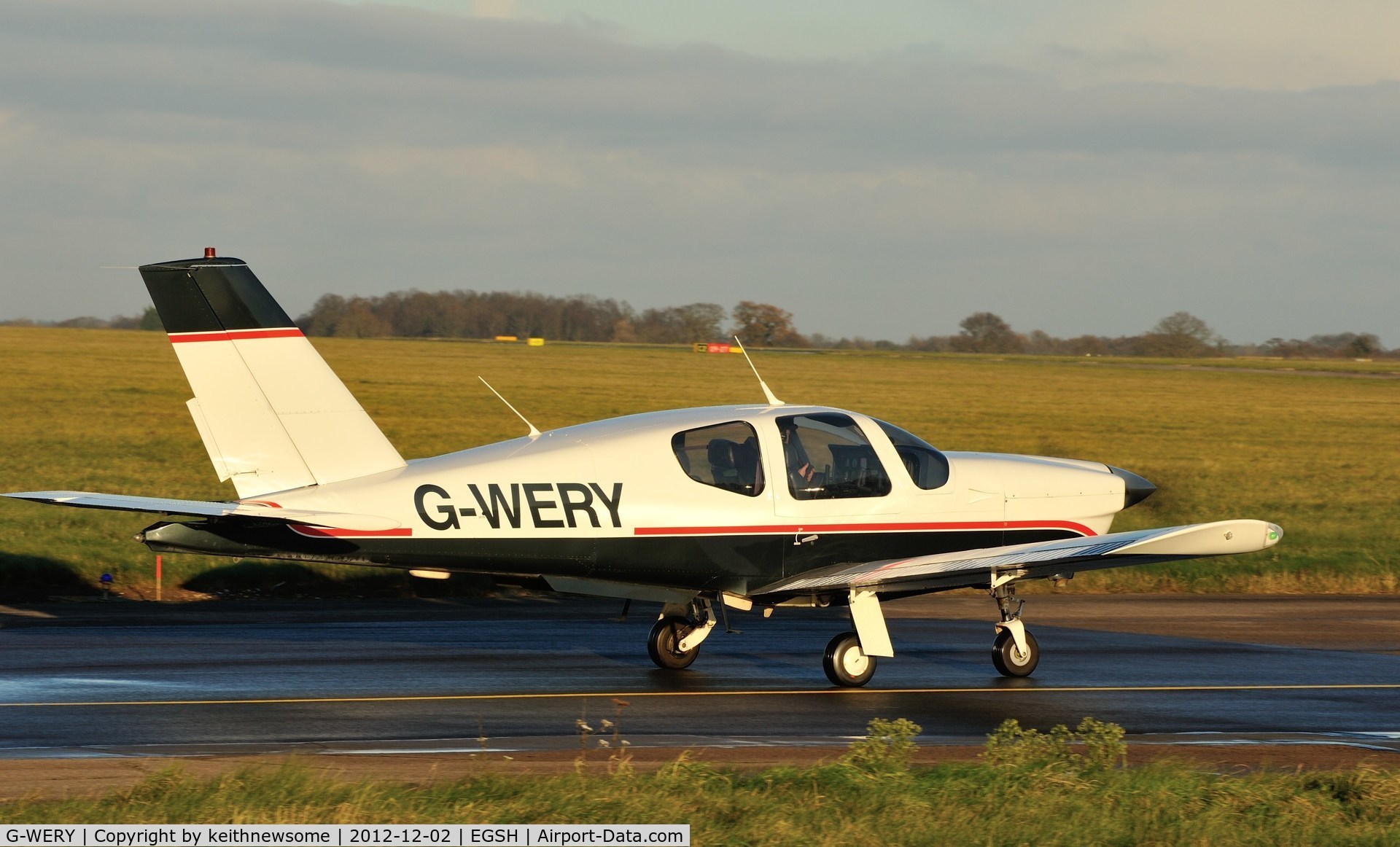 G-WERY, 1982 Socata TB-20 Trinidad C/N 305, About to depart after a very short visit.
