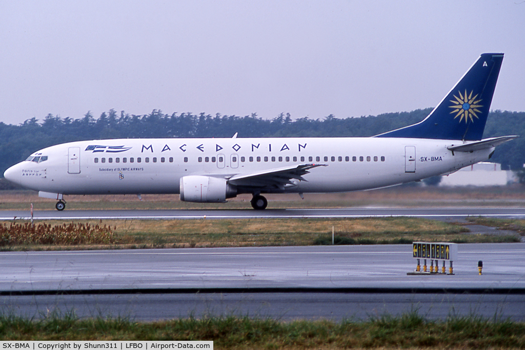 SX-BMA, 1993 Boeing 737-46J C/N 27171, Ready for take off rwy 14L