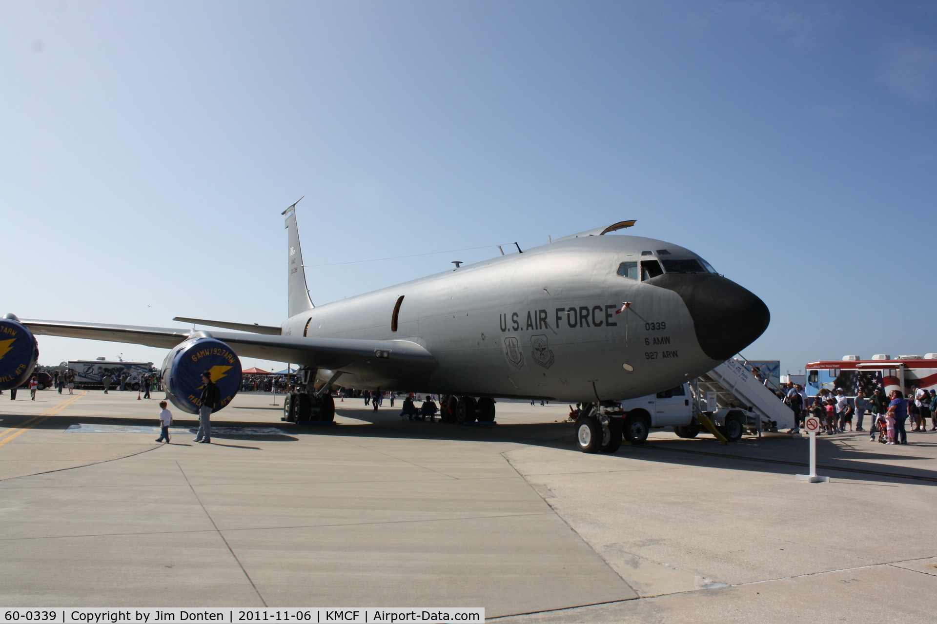 60-0339, 1960 Boeing KC-135R Stratotanker C/N 18114, KC-135 Stratotanker (60-0339) from the 6th Air Mobility Wing/927th Air Refueling Wing sits on display at MacDill Air Fest